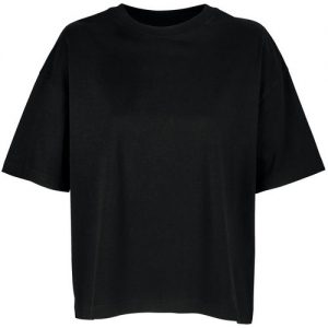 Женская футболка оверсайз черная